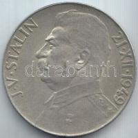 Csehszlovákia 1949. 50K Ag "Sztálin" T:2- Czechoslovakia 1949. 50 Korun Ag "Stalin" C:VF