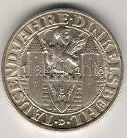 Német Birodalom/Weimar 1928D. 3M Ag "Dinkelsbühl" T:1/2