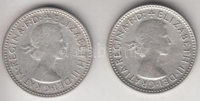 Ausztrália 1957-1960. Sixpence Ag (2x) T:2-,3 Australia 1957-1960. Sixpence Ag (2x) C:VF,F Krause KM#58