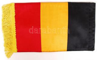 Belga textil zászló / Belgian flag, 14x27 cm