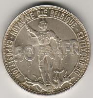Belgium 1935. 50Fr Ag "Brüsszeli kiállítás" T:2