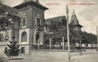 8 db régi, magyar képeslap: Tihany (4), Keszthely, Hévíz, Veszprém, Csesznek vára