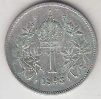Ausztria 1893. 1K Ag T:3
Austria 1893. 1 Corona Ag C:F
