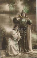 5 db régi, Lohengrin témájú képeslap / 5 old
Wagner´s Lohengrin illustration