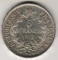 Franciaország 1875A 5Fr Ag T:3 ph