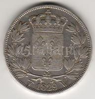 Franciaország 1829W 5Fr Ag T:2-/3+