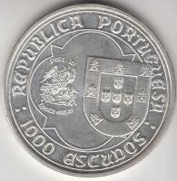 Portugália 1995. 1000Esc Ag "II. János halálának 500. évfordulója" T:BU apró ph.
Portugal ...