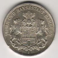 Német Császárság/Hamburg 1911J. 3M Ag T:2 ph.