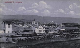 Maroshévíz vasútállomás, Szabó F. kiadása / railway station