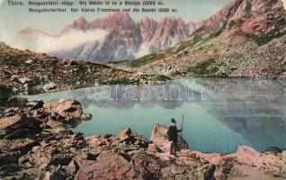 6 db régi Tátra városképes lap: Menguszfalvi-völgy, Poprádi-tó, Oszterva, Nagyparpatak, Csorba-tó, Z...