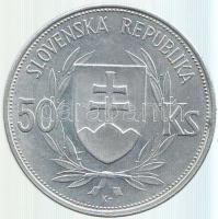 Szlovákia 1944. 50K Ag "Függetlenség 5. évfordulója" T:2
Slovakia 1944. 50 Korun Ag "...