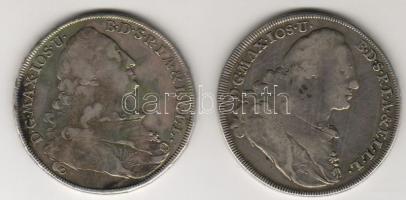 Német államok/Bajoroszág 1772,1174. Thaler "Madonna" Ag (2x) T:3/4 juszt.