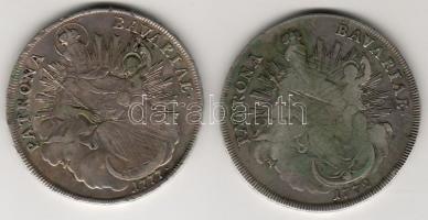 Német államok/Bajoroszág 1772,1174. Thaler "Madonna" Ag (2x) T:3/4 juszt
