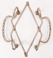 Nyitható fém edény, lábas tartó, m:9 cm, h:31 cm