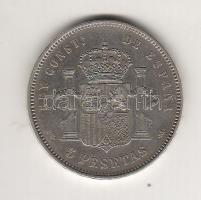 Spanyolország 1892 "P.G.M." 5P Ag T:3+