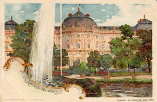 Residenz Würzburg C Litho