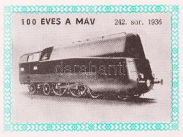 100 éves a MÁV 2 db különböző 18-as levélzáró kisív