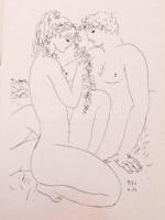 2 db minikönyv-Pastorale, Reich Károly rajzaival. Bp., 1974, Képzőművészeti Alap Kiadóvállalata; Var...