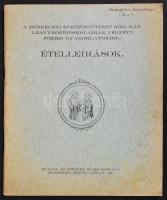 Ételleírások. Debrecen é.n. Főzési gyakorlatok, gyakorló füzet, több helyen beleírt receptekkel