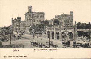 Vienna, Kaiser Ferdinand Nordbahnhof / railway station, horse cart