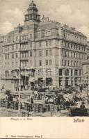 Vienna, theatre, horse cart, shops