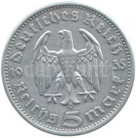 Német 3. Birodalom 1935G 5M Ag "Hindenburg" T:2-
German Third Reich 1935G 5 Mark Ag "...