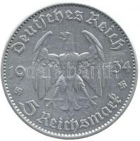 Német 3. Birodalom 1934J 5M Ag "Garnisonkirche" T:2-
German Third Reich 1934J 5 Marks Ag &...