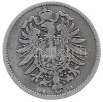 Német Birodalom 1875A 1M Ag T:3 German Empire 1875A 1 Mark Ag C:F Krause KM#7