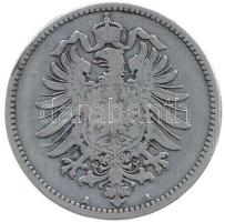 Német Birodalom 1876A 1M Ag T:3 German Empire 1876A 1 Mark Ag C:F Krause KM#7