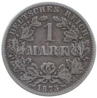 Német Birodalom 1875B 1M Ag T:3 German Empire 1875B 1 Mark Ag C:F Krause KM#7