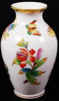 Herendi Viktória mintás váza, kézzel festett, jelzett, hibátlan, m:14 cm /Herend porcelain hand-pain...