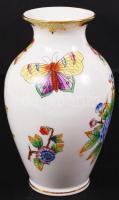 Herendi Viktória mintás váza, kézzel festett, jelzett, hibátlan, m:14 cm /Herend porcelain hand-pain...