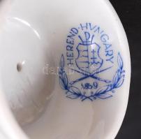 Herendi porcelán akt, hibátlan, jelzett, m: 9 cm