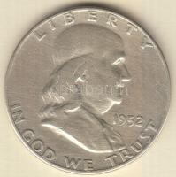 Amerikai Egyesült Államok 1952. 1/2$ Ag "Franklin" T:3
USA 1952. Half Dollar Ag "Fran...