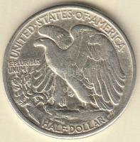 Amerikai Egyesült Államok 1945. 1/2$ Ag "Walking Liberty" T:3 USA 1945. 1/2$ Ag "Walking Liberty" C:F Krause KM#142