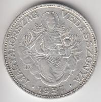 1937. 2P Ag "Madonna" T:2-,3
Adamo P7