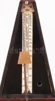 Fa metronóm, Straub jelzéssel, kulccsal, m: 23 cm