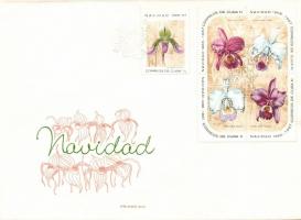 Orchideák sor 3 db FDC-n, Orchid set 3 first day cover