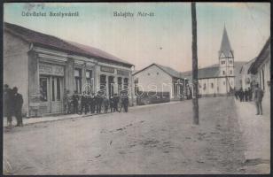 Szolyva Balajthy Mór út, Berger Jenő és Birnbaum József üzletei; Berger Jenő kiadása / street, shops (EB)