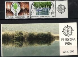 Europa CEPT: Environmental Protection pair + stamp-booklet, Europa CEPT: Környezetvédelem pár + bélyegfüzet
