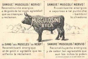 Musculosine Byla advertisement card, Hungarian folklore, s: Fonseca (non pc) (fl)
