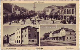 Kisvárda osztott lap vasútállomással