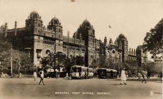 Bombay, General Post Office, trams