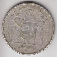 1930. 5P Ag "Horthy-jobbra" T:3 Adamo P8