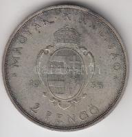 1935. 2P Ag "Pázmány" T:2 Adamo P7.1