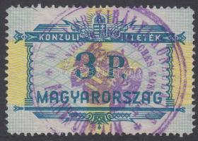 1937-1939 Konzuli illetékbélyeg