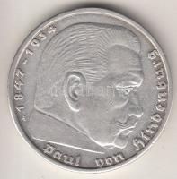 Német 3. Birodalom 1939A 5M Ag "Hindenburg" T:2
German Third Reich 1939A 5 Marks Ag "...