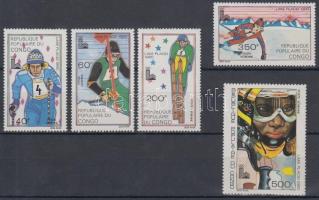 Winter Olympics set with overprint, Téli olimpia sor felülnyomással