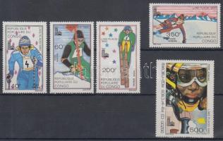 Winter Olympics set with overprint, Téli olimpia sor felülnyomással