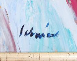 Schéner Mihály (1923-2009): Karnevál. Olaj, farost, jelzett, keretben, 50×70 cm